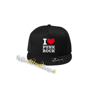 I LOVE PUNKROCK - čierna šiltovka model "Snapback"