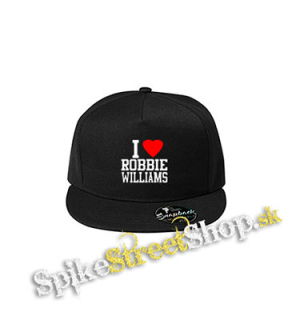 I LOVE ROBBIE WILLIAMS - čierna šiltovka model "Snapback"