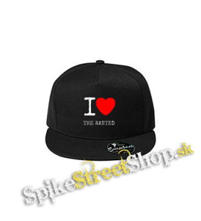 I LOVE THE WANTED - čierna šiltovka model "Snapback"