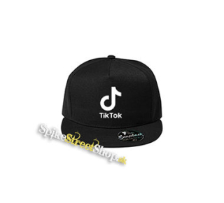 TIK TOK - Logo - čierna šiltovka model "Snapback"