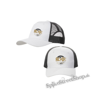 ACDC - Gold Rock Or Bust - bieločierna sieťkovaná šiltovka model "Trucker Cap"