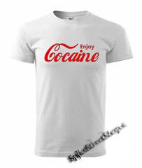 ENJOY COCAINE - biele pánske tričko