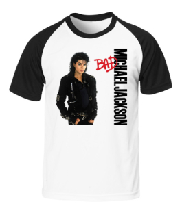 MICHAEL JACKSON - Bad - dvojfarebné pánske tričko