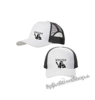BURZUM - Varg Portrait - bieločierna sieťkovaná šiltovka model "Trucker Cap"