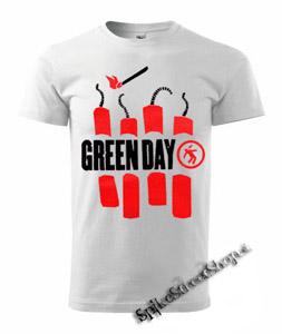 GREEN DAY - Bombs - biele pánske tričko