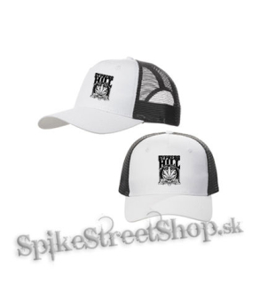 CYPRESS HILL - 420 2012 - bieločierna sieťkovaná šiltovka model "Trucker Cap"