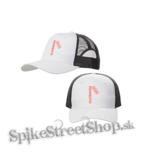DEAD KENNEDYS - Red Logo 2 - bieločierna sieťkovaná šiltovka model "Trucker Cap"