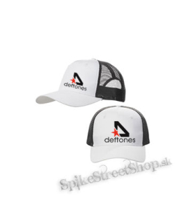 DEFTONES - Star Logo - bieločierna sieťkovaná šiltovka model "Trucker Cap"