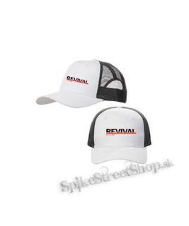 EMINEM - Revival - bieločierna sieťkovaná šiltovka model "Trucker Cap"