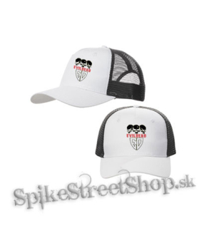 EVIL DEAD - Logo American Heavy Thrash Metal Band - bieločierna sieťkovaná šiltovka model "Trucker Cap"
