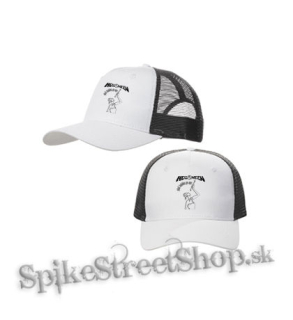 HELLOWEEN - Pink Bubbles Go Ape - bieločierna sieťkovaná šiltovka model "Trucker Cap"