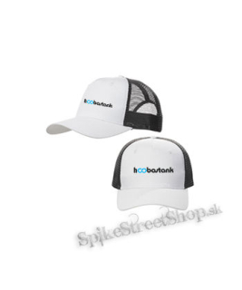 HOOBASTANK - Logo Blue - bieločierna sieťkovaná šiltovka model "Trucker Cap"