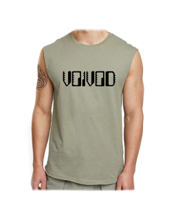 VOIVOD - Logo Nothingface - olivové khaki pánske tričko bez rukávov