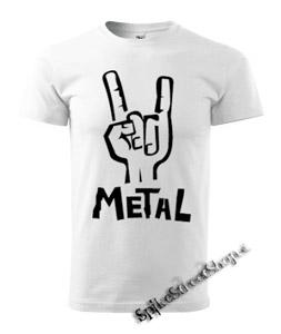 METAL - biele pánske tričko