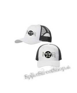 IRON MAIDEN - I Love Iron Maiden Black Eddie - bieločierna sieťkovaná šiltovka model "Trucker Cap"