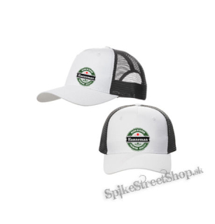 JEFF HANNEMAN - Hanneman Badge Trace - bieločierna sieťkovaná šiltovka model "Trucker Cap"