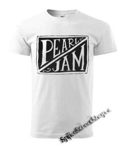 PEARL JAM - Logo - biele pánske tričko