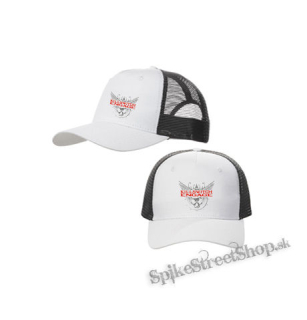 KILLSWITCH ENGAGE - Logo - bieločierna sieťkovaná šiltovka model "Trucker Cap"