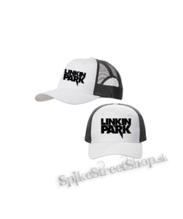 LINKIN PARK - Logo Simple - bieločierna sieťkovaná šiltovka model "Trucker Cap"