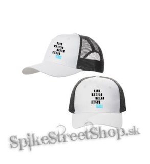 MEGHAN TRAINOR - All About That Bass - bieločierna sieťkovaná šiltovka model "Trucker Cap"