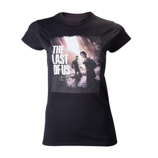 THE LAST OF US - Game Cover Girls - čierne dámske tričko