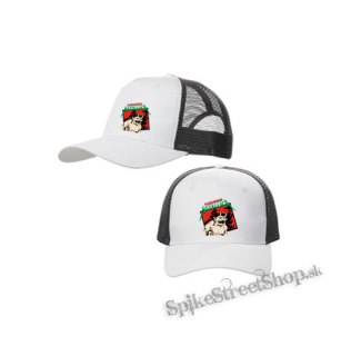 METALLICA - Monster Jump Color - bieločierna sieťkovaná šiltovka model "Trucker Cap"