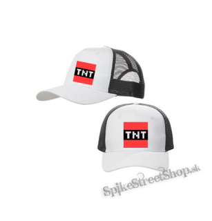 MINECRAFT - TNT - bieločierna sieťkovaná šiltovka model "Trucker Cap"