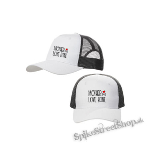 MOTHER LOVE BONE - Logo - bieločierna sieťkovaná šiltovka model "Trucker Cap"