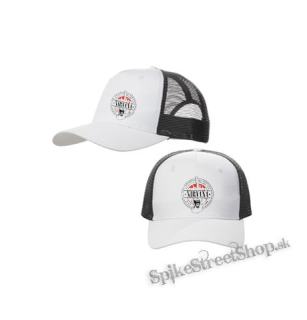 NIRVANA - Since 1988 Motive 2 - bieločierna sieťkovaná šiltovka model "Trucker Cap"