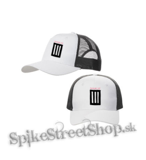 PARAMORE - 3 Bar - bieločierna sieťkovaná šiltovka model "Trucker Cap"
