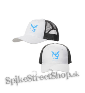 POKEMON - Mystic - bieločierna sieťkovaná šiltovka model "Trucker Cap"