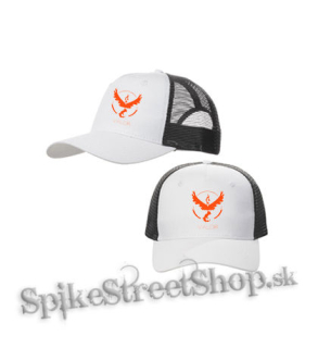 POKEMON - Valor - bieločierna sieťkovaná šiltovka model "Trucker Cap"