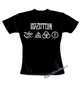 LED ZEPPELIN - Logo - čierne dámske tričko
