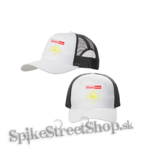 QUEENSRYCHE - Operation Mindcrime Crest - bieločierna sieťkovaná šiltovka model "Trucker Cap"