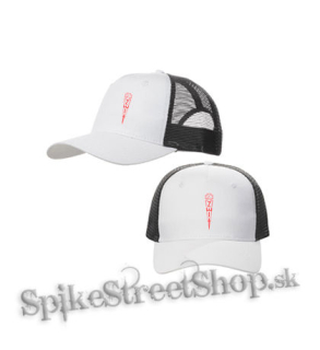 RAMMSTEIN - Zeit Red - bieločierna sieťkovaná šiltovka model "Trucker Cap"
