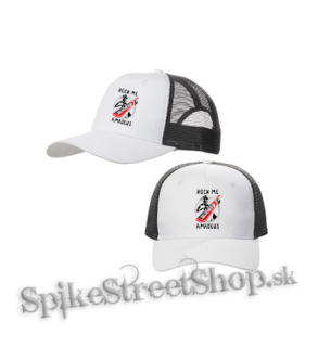 ROCK ME AMADEUS - bieločierna sieťkovaná šiltovka model "Trucker Cap"