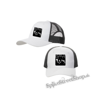 ROLLING STONES - Smile Band Forever - bieločierna sieťkovaná šiltovka model "Trucker Cap"
