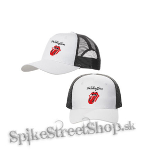 ROLLING STONES - Tongue - bieločierna sieťkovaná šiltovka model "Trucker Cap"