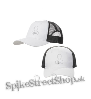 SHAWN MENDES - Signature - bieločierna sieťkovaná šiltovka model "Trucker Cap"