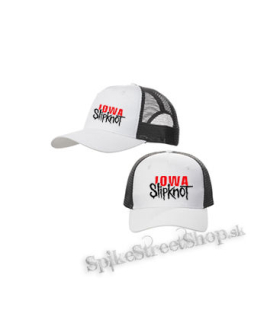SLIPKNOT - Iowa - bieločierna sieťkovaná šiltovka model "Trucker Cap"