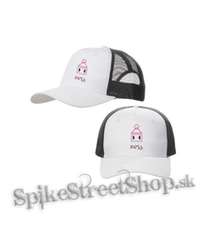 SQUID GAME - Arena - bieločierna sieťkovaná šiltovka model "Trucker Cap"