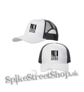 THE DILLINGER ESCAPE PLAN - Logo - bieločierna sieťkovaná šiltovka model "Trucker Cap"