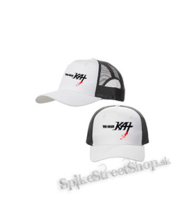 THE GREAT KAT - Logo - bieločierna sieťkovaná šiltovka model "Trucker Cap"