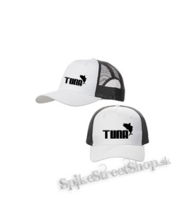 TUNA - bieločierna sieťkovaná šiltovka model "Trucker Cap"