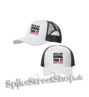 TWISTED SISTER - Were Not Gonna Take It - bieločierna sieťkovaná šiltovka model "Trucker Cap"
