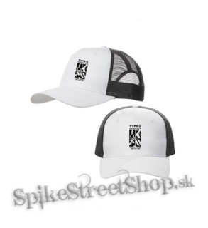 TYPE O NEGATIVE - Express Yourself Just Say Yes - bieločierna sieťkovaná šiltovka model "Trucker Cap"
