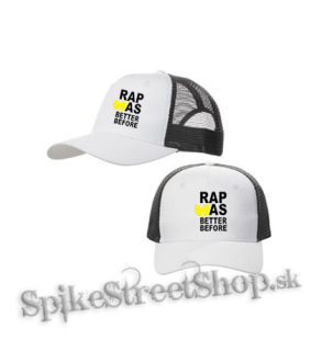 WU TANG CLAN - Rap Was Better Before - bieločierna sieťkovaná šiltovka model "Trucker Cap"