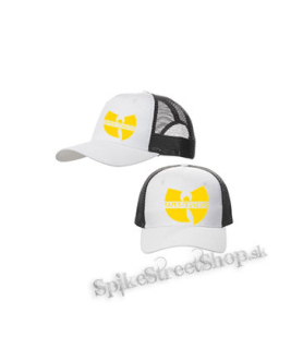 WU TANG CLAN - Yellow Logo - bieločierna sieťkovaná šiltovka model "Trucker Cap"