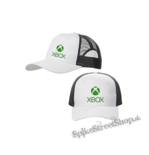XBOX - Logo Motive 1 - bieločierna sieťkovaná šiltovka model "Trucker Cap"