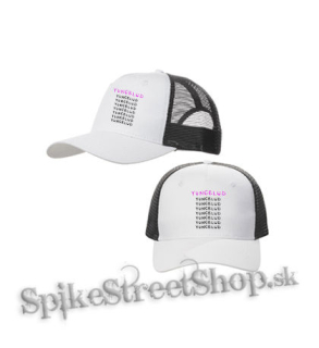 YUNGBLUD - Multilogos - bieločierna sieťkovaná šiltovka model "Trucker Cap"